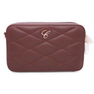 Chopard Happy Hearts Bordeaux Quilted Leather Mini Chain Bag 95000-1099